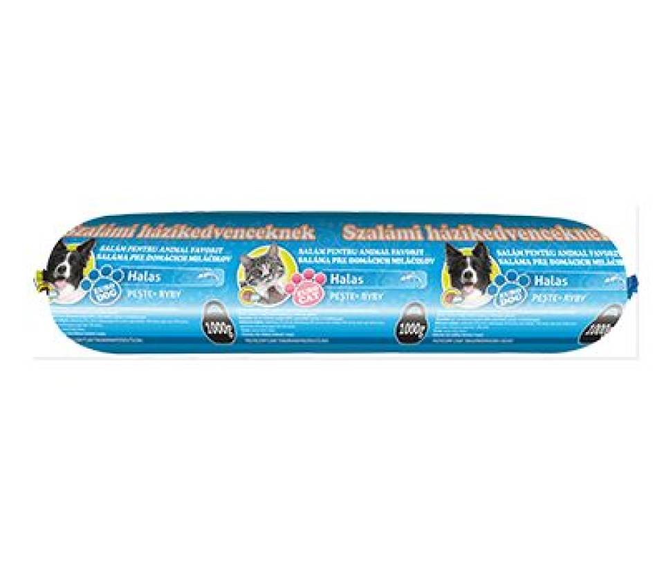 EURODOG SALAMA ZA PSE I MACKE 1 KG riba (2)